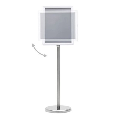 Σταντ για Αφίσες Α3 Επιδαπέδιο Ασημί από Κράμα Αλουμινίου