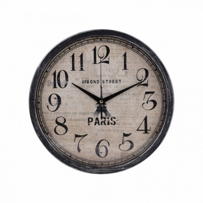 Εντυπωσιακό  Ρολόι Τοίχου Quartz , διαμέτρου 30cm Σχέδιο Paris