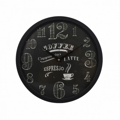 Εντυπωσιακό  Ρολόι Τοίχου Quartz , διαμέτρου 30cm Σχέδιο Coffee