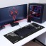 Αντιολισθητικό Mouse Pad με Απεικόνιση Παγκόσμιου Χάρτη 80x30cm Μαύρο
