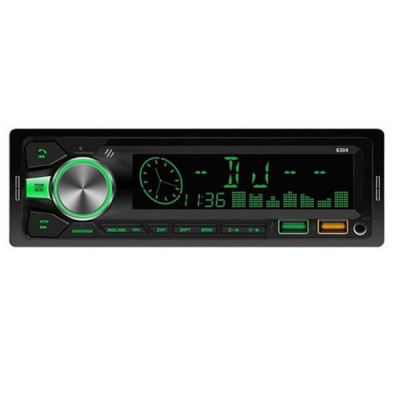 6304 MP3 Player Ηχοσύστημα Αυτοκινήτου  4x50W Universal 1DIN Bluetooth με Μικρόφωνο - Ραδιόφωνο - USB - AUX - SD
