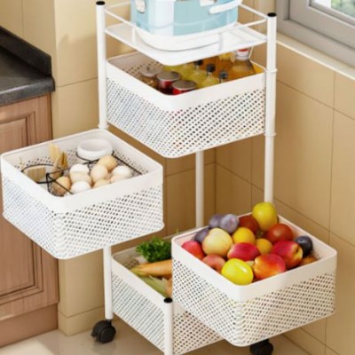 Τρόλεϊ Κουζίνας Μεταλλικό 3 Θέσεων 28x14x65cm Μαύρο Next