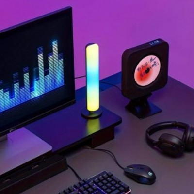 Διακοσμητική Μπάρα Φωτισμού LED RGB Επαναφορτιζόμενη Sound-Sensitive με Βάση Στήριξης