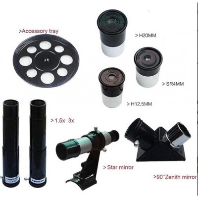 Ερασιτεχνικό Αστρονομικό Τηλεσκόπιο με Zoom 60x, Τρίποδο & Διόπτρα για Παιδιά και Αρχάριους C2158