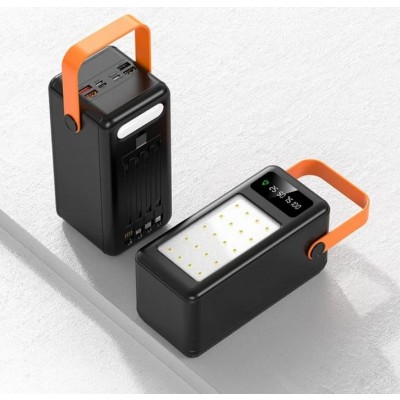 TR-888 Power Bank 80.000mAh με 4 Θύρες USB-A Quick Charge Μαύρο