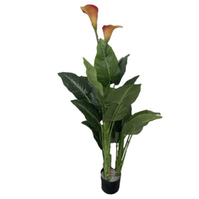 140cm Τεχνητό Φυτό Calla Lily σε Γλάστρα