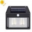 Ηλιακό Φωτιστικό LED 3W με 3 Λάμπες – Μαύρο Solar Interaction Wall Lamp BK-888-3