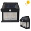 Ηλιακό Φωτιστικό LED 3W με 3 Λάμπες – Μαύρο Solar Interaction Wall Lamp BK-888-3
