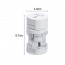 Ταξιδιωτικός Αντάπτορας Πρίζας Universal Travel Adaptor με Προστασία και 2 Θύρες USB