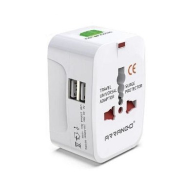 Ταξιδιωτικός Αντάπτορας Πρίζας 6A Universal Travel Adaptor ARRANGO