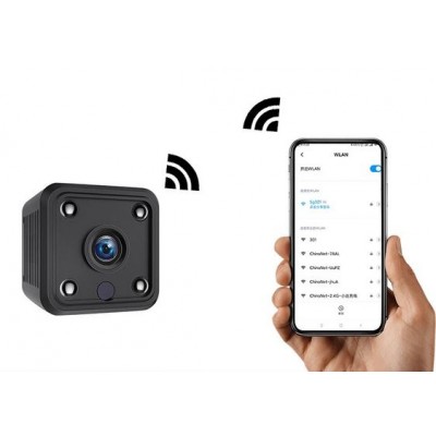 WiFi IP Μίνι Κρυφή Κάμερα X6 Παρακολούθησης HD 1080p με Αισθητήρα Κίνησης, Μικρόφωνο, Μαγνητική Βάση, Νυχτερινή Λήψη, Κάρτα Μνήμης & App Εφαρμογή Κινητού