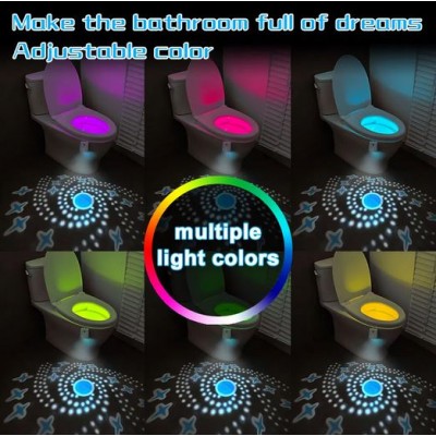 Φωτάκι Led Rgb Τουαλέτας Με Αισθητήρα Κίνησης