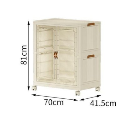 Επαγγελματικό Vanity Storage Station με 2 Eυρύχωρα Nτουλάπια Aποθήκευσης 81x70x41.5cm