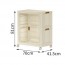 Επαγγελματικό Vanity Storage Station με 2 Eυρύχωρα Nτουλάπια Aποθήκευσης 81x70x41.5cm