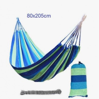 Μονή Αιώρα Υφασμάτινη Πολύχρωμη - Single Camping Hammock 190x80 cm