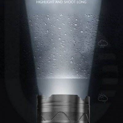 Επαγγελματικός Φακός Led 90Watt KLS-10009 με Εμβέλεια 1000 Μέτρα και Φωτεινότητα 10000LM