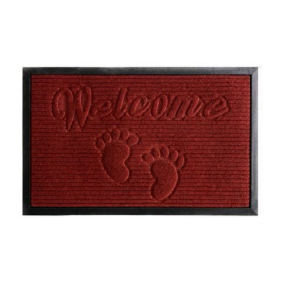 Πατάκι - Χαλάκι Eξώπορτας WELCOME 50x80cm Κόκκινο