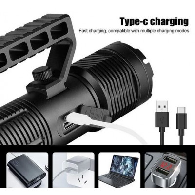 Επαναφορτιζόμενος Φακός Laser Super Bright 30W