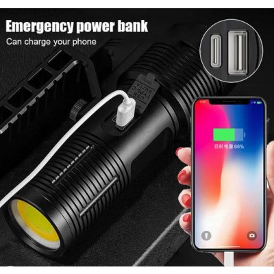 Επαναφορτιζόμενος Φακός Laser Super Bright 30W