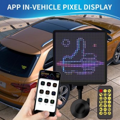 Οθόνη LED Smart Screen για το Πίσω Τζάμι με App – Photo & Κείμενα DIY