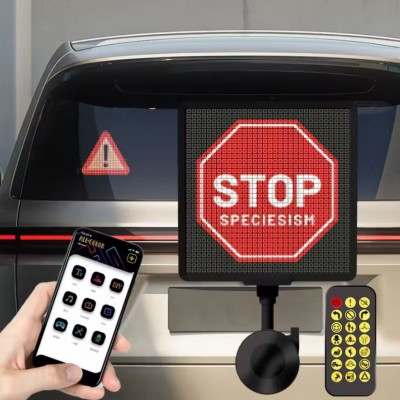 Οθόνη LED Smart Screen για το Πίσω Τζάμι με App – Photo & Κείμενα DIY