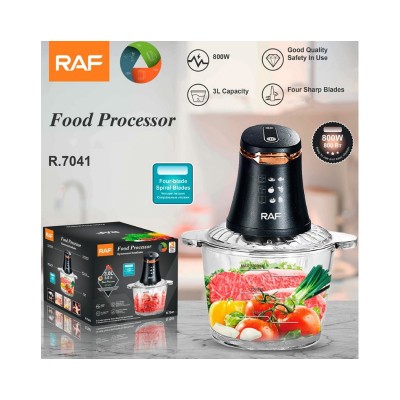 Ηλεκτρικός Πολυκόφτης Μπλέντερ Multi Blender 800W με Χωρητικότητα 3L R.7041 RAF