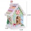 Χριστουγεννιάτικο Διακοσμητικό Gingerbread House  Πήλινο με Φως και Μουσική - Πράσινο(21x12x12cm)