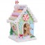 Χριστουγεννιάτικο Διακοσμητικό Gingerbread House  Πήλινο με Φως και Μουσική - Πράσινο(21x12x12cm)