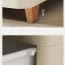 Πλαστική Συρταριέρα 109x43x35cm με Επένδυση Απομίμηση Δερματίνης και 5 Συρτάρια