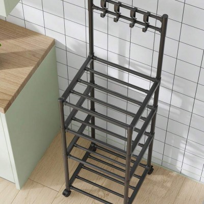 Μεταλική Ραφιέρα Αποθήκευσης 122x42x34cm Πολλαπλών Χρήσεων