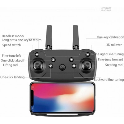 Drone με Κάμερα 2.4 Ghz 4K & Χειριστήριο Μαύρο Gaoqi S89