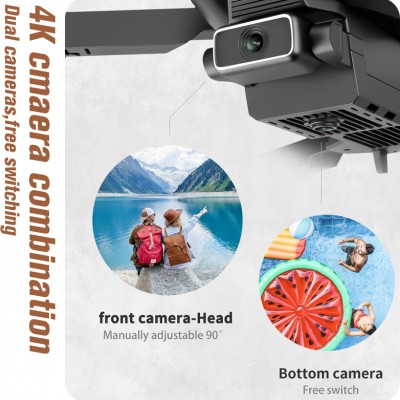Drone με Κάμερα 2.4 Ghz 4K & Χειριστήριο Μαύρο Gaoqi S89