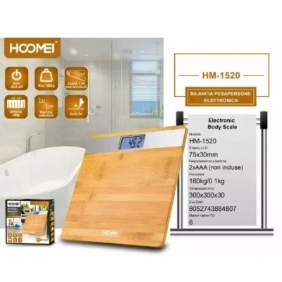 Ψηφιακή Ζυγαριά Bamboo έως 180kg - Hoomei