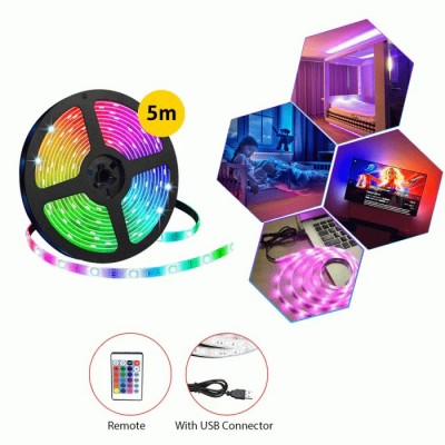 Αδιάβροχη Ταινία Led 5 Μέτρων  Smd5050 10w/m με τροφοδοσία Usb