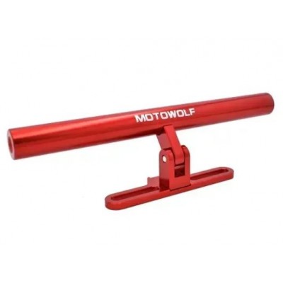 Πολυχρηστική Μπάρα Αλουμινίου Crossbar Βάση Motowolf 24cm