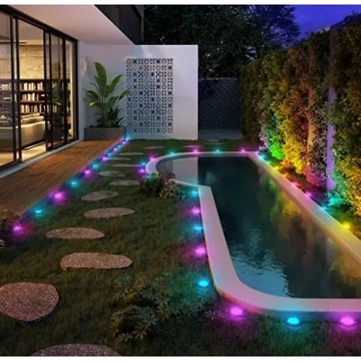 Καρφωτά Ηλιακά Λαμπιόνια Γιρλάντα RGBW 8m - 25 LED για Φωτισμό Κήπου και Εξωτερικών Χώρων