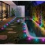 Καρφωτά Ηλιακά Λαμπιόνια Γιρλάντα RGBW 8m - 25 LED για Φωτισμό Κήπου και Εξωτερικών Χώρων