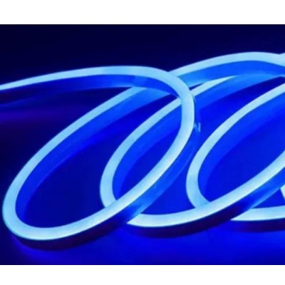 Αδιάβροχη Εύκαμπτη Ταινία Led Neon Τροφοδοσίας 12V 5M – Μπλε