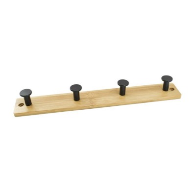 Ξύλινη Κρεμάστρα Τοίχου 4 Θέσεων 33cm