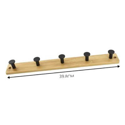 Ξύλινη Κρεμάστρα Τοίχου 5 Θέσεων 39cm