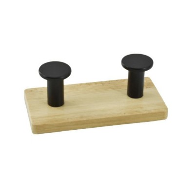 Ξύλινη Κρεμάστρα Τοίχου 2 Θέσεων 9.8cm
