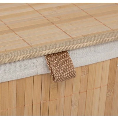 Καλάθι Απλύτων 2 Θέσεων 100L 52x32x63cm Bamboo