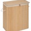 Καλάθι Απλύτων 2 Θέσεων 100L 52x32x63cm Bamboo