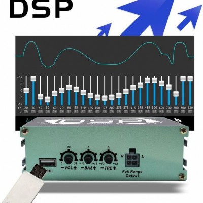 Ενισχυτής Ήχου Αυτοκινήτου 6 Καναλιών 260W DSP με Έλεγχο μέσω APP