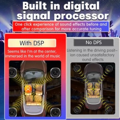Ενισχυτής Ήχου Αυτοκινήτου DSP 4 Καναλιών 200W με Έλεγχο APP & USB