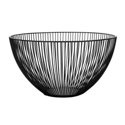 Μεταλλική Φρουτιέρα Nuera Μαύρη 25x13cm