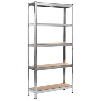 Μεταλλική Ραφιέρα με 5 Ράφια MDF 90x40x180cm