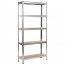 Μεταλλική Ραφιέρα με 5 Ράφια MDF 90x40x180cm