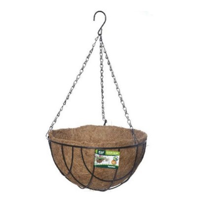 12 x 25.50cm Κρεμαστό Κασπώ - Μέταλλο & Κοκκοφοίνικας