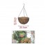 12 x 25.50cm Κρεμαστό Κασπώ - Μέταλλο & Φλοιός Καρύδας